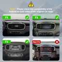 4Core+64GB Android 14 Double Din Car Radio Stereo for Kia Sorento 2015-2020 with 10.1" Touchscreen Radio Built-in Wireless Carplay/Android Auto/GPS/Bluetooth/FM/AUX-in/SWC/Camera