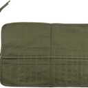 Create idea Paint Brush Artist Canvas Roll Pouch Holder 30 Slots Storage Acrylic Oil Watercolor Gouache Army Green
