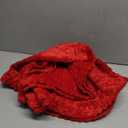 Red Throw Blanket 50"60" inches Gifts for Mom Fuzzy 3D Jacquard Decorative Flannel Fleece Super Soft Plush Cozy Blanket for Couch Sofa Chair Lightweight