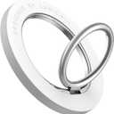 Lamicall [Flexible 360 Rotation] Phone Ring Holder for MagSafe - Mother's Day for Mother, Magnetic Magnet Finger Grip Stand, Compatible with iPhone 16 15 Pro Max, Mag Safe Accessories, Snow White (Snow White)