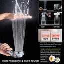 Filtered Shower Head with Handheld - High Pressure ShowerHead with Filters for Hard Water - Reduces Dry Itchy Skin, Easy Instal, 4 Modes, Water Saving, Durable, Detachable anti blocking