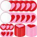 BrightRow 36 Pcs Valentine's Day Heart Small Compact Mirrors Bulk 2.76 Inch Mini Pocket Mirrors for Women Purse Round Travel Makeup Glass Gift for Wedding Guest Bridal Shower Birthday Party Favor