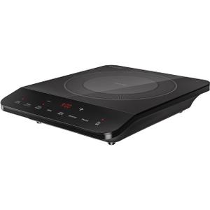 Empava Portable Induction Hot Plate Cooktop, Single 1 Burner Countertop Cooker, 3 Preset Modes, Shatter-proof Flat Glass Top, 110~120 Volt Plug in Electric Stove for Kitchen, Outdoor Camping, RV
