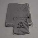 Soft Cotton Sleeping Bag Liner  100% Organic Jersey Cotton Travel Sheet with Full Zipper, Lightweight Camping Sheet for Hotel & Travel, Single or Double Convertible Stretchy Sleep Sack for Adults