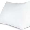 Wedge Pillow Down Alternate Back Pillow with Removable Cover for Easy Cleaning for Reading, Acid Reflux, and More by Lavish Home (White), Dimensions: 30 inches x 18 inches x 12 inches
