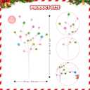 12 Pcs Pastel Christmas Tree Picks 2025 Macaron Christmas Decoration 15 Inch Pastel Curly Picks Twig for Xmas Wreath Garland Vase Filler Home Craft Holiday Party Supplies (Colorful)