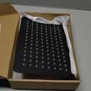 KINLIV 12 * 8 Inch Rectangle Rain Shower Head Black, All Metal Stainless Steel 304, Full Body Rainfall Shower with 112 Silicone Nozzles, High Flow Waterfall Showerheads