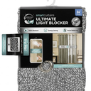 Zenna Home Ultimate Light Blocker Certified 100 Percent Blackout Jamie Smart Curtain Window Curtain Panel 84" Length, Petal Mosaic