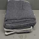 GLAMBURG Peshtemal Turkish Beach Towel Cotton Oversized 36x71 Set of 6 for Adults, Soft Durable Absorbent Extra Large Hammam Bath Sheet - Navy Blue
