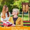 Hummingbird Solar Lantern Outdoor Hanging Sunflower Lights Gifts for Women Mom Metal Garden Decor Outside Waterproof LED Lanterns for Patio