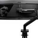 MSI MAG MT201W - Premium Heavy Duty Single Monitor Stand Arm, Supports 17-49" and 44 lbs, VESA Compatible, Adjustable Spring Assisted Mount, Clamp & Grommet, Quick Release Plate - Black