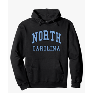 NORTH CAROLINA - Throwback Design - Classic Pullover Hoodie,