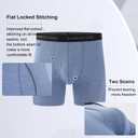 BAMBOO COOL Men's Ultra Breathable Underwear,No Riding Up Boxer Briefs with ComfortFlexible Waistband,Multipack (18-multicolor (7 Pack))