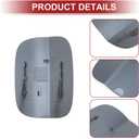 ACROPIX Fuel Tank Door Cap for Audi Q5 8RB 2010-2016 Fuel Filler Flap Cover for Audi SQ5 8RB 2013-2017 Clip Type No.8R0809907A/8R0809999B Gray ABS