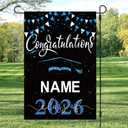 5 x Graduation Flags Personalized 2026, Graduation Garden Flag Double Sided Class Of 2026, Congrats Grad Garden Flags For Outside Yard Decoration, Size 17.7in*11.8in