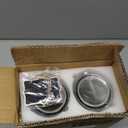 Set of 2 Glass Carafe with Lids, 1 Liter Water Pitcher Carafe for Mimosa Bar, Brunch, Cold Water, Beverage, Iced Tea, Lemonade - 2 Wooden Chalkboard Tags Included