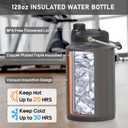 1 Gallon Water Jug, 2-in-1 Flip Straw and Spout Lid, Vacuum Insulated Stainless Steel 128 oz Water Bottle for Cold & Hot Drinks, Leak Proof Sweat-free, Great for Yoga, Fishing, Hiking