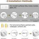 StorageWorks Garbage Bag Dispenser with Lid, Wall Mount Water Hyacinth Plastic Bag Holder for Kitchen, Cabinet, Countertop, 2 Slots