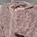 Dokotoo Winter Fleece Jacket for Women 2025 Zipper Stand Collar Casual Coats with Pockets 2XL