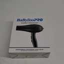 BaBylissPRO Nano Titanium 2000-Watt Blow Dryer with Concentrator Nozzle, Professional Grade Ionic Corded Styling Tool for Hair (Black)