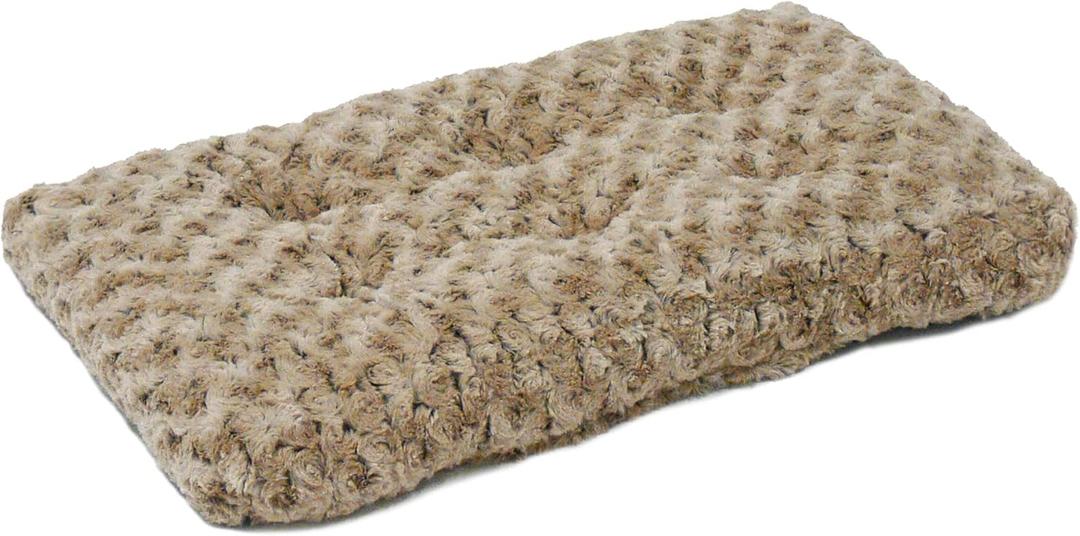 MidWest Homes for Pets Plush Pet Bed; Ombr Swirl & Cat Bed; Mocha 17L x 11W x 1.5H - Inches for Toy Dog Breeds, 40618-STB, 18-Inch (Gray)