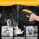 2 x Pet Hair Removal Glove for Dogs & Cats - Upgraded Reusable Electrostatic Pet Hair Glove, Gentle Grooming Mitt, Pet Hair Remover Tool for Laundry, Couch, Carpet & Car Seat,2 Pack