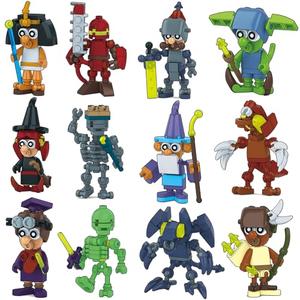 DIYDEC 12PCS Halloween Building Blocks Toys, Mini Party Favors Building Set for Kids Bricks Toys for Boys Girls Holiday Goodie Bags Stocking Stuffers Classroom Prizes Birthday Gifts