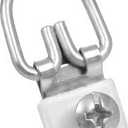 OOK 50636 D-Ring Hangers, Mirror Hangers, Picture Hangers, ReadyScrew, Steel, Zinc Plated, 25lb (2 Set)