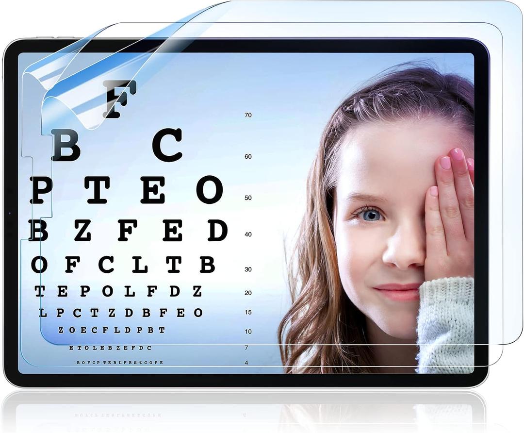 2 Pack Anti Blue Light Screen Protector Compatible with iPad 9/8/7 Generation (10.2-Inch, 2021/2020/2019 Model),iPad 10.2 Inch HD Clarity iPad Matte screen protector, Anti Glare and Bubble Free