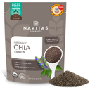 Navitas Organics Chia Seeds – For Chia Pudding, Smoothies, Baking, Salads & More – Omega 3, Fiber, Minerals - USDA Organic, Non GMO, Kosher, Gluten Free, Keto (16oz. Bag, 15 Servings) BBD: 07/2026