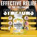 3 x Magnesium Glycinate Gummies 2500mg - Sugar Free Magnesium Potassium Supplement with Vitamin D, B6, CoQ10 for Calm Mood & Sleep Support - 90 Pineapple Gummies