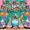 The Owl House Birthday Party Decorations, Owl House Cartoon Theme Party Supplies set with Happy Birthday Banner, Cake Cupcake Toppers, Balloons for Adult Party Favors