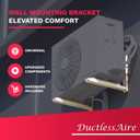 DuctlessAire Outdoor Wall Bracket - Mini Split Mounting Bracket - Ductless Air Conditioner Wall Mount - Mini Split AC/Heating System Accessories for Window AC, HVAC, Heat Pump & More (9000-36000 BTU)