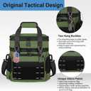Lunch Box Cooler Bag - Insulated Tactical Lunchbox for Men - Large Lunch Pail for Adults Work Outdoor Shifts Trips Army Green 16L
