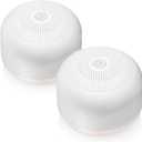 Yogasleep Travel Mini Portable White Noise Sound Machine (2 Pack) 6 Soothing Sounds, Volume Control, Dimmable Night Light, Sleep Therapy for Adults & Kids, USB Rechargeable, Lanyard Included