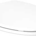 KOHLER K-4774-0 Brevia Elongated White Toilet Seat with Quick-Release Hinges And Quick-Attach Hardware For Easy Clean, White