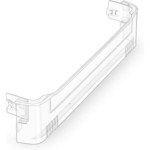 UPGRADED WPW10183971 Refrigerator Door Shelf, Door Bin Bar WPW10172186 Compatible with Whirlpool Refrigerator Shelf Replacement Part W10183971 Fridge Lower Bottom Door Trim