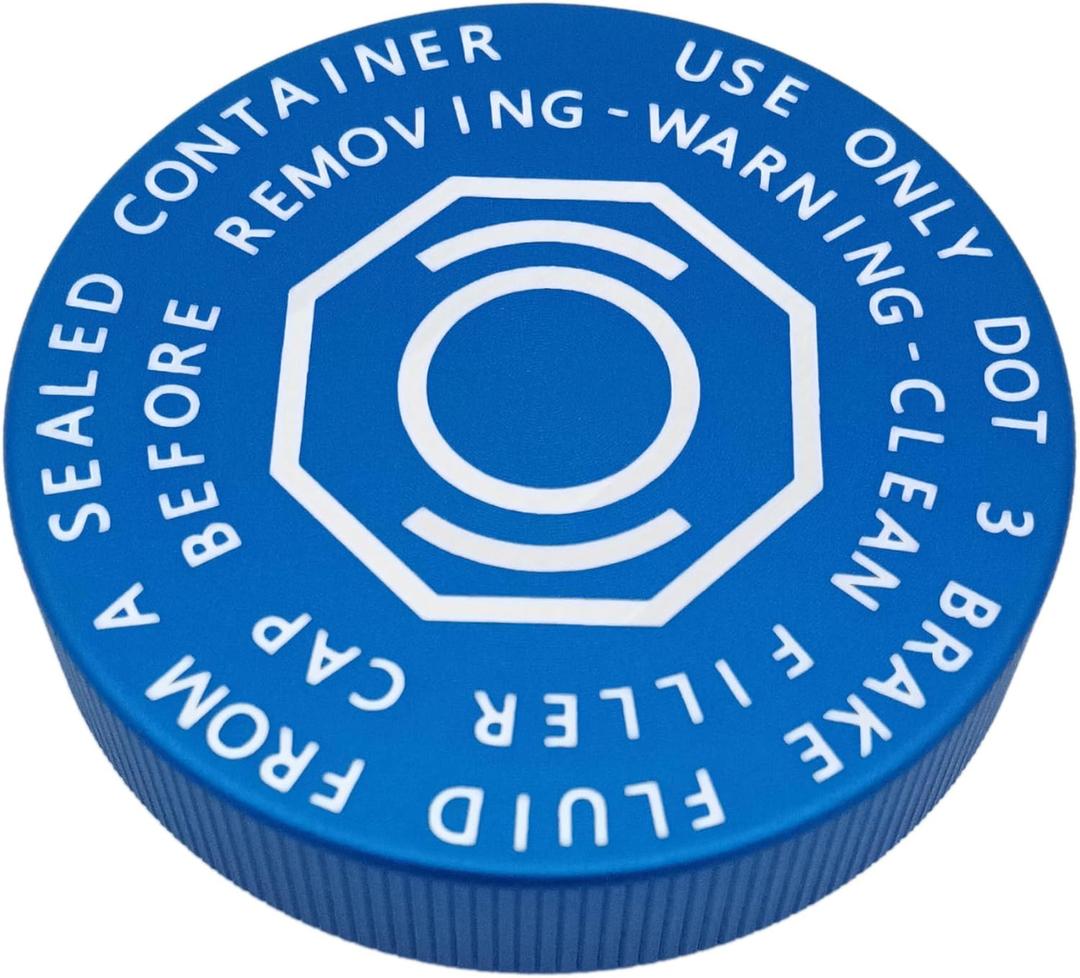 Brake Master Cylinder Reservoir Tank Cap Aluminum for Hyundai Accent Azera Elantra Santa Fe Sonata Tucson Kia Optima Soul Sorento Sportage Rio Borrego 58531-07000 585312B500