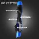 Golf Grip Trainer, Golf Swing Trainer, Golf Club Grip Training Aid to Help Train Correct Hand Position, Golf Accessories Practice Tool, 1 Pack Blue