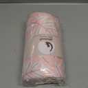 Unnivoll Baby Crib Sheets for Boys Girls, 28x52x8in Fitted Crib Sheet Neutral 3 Pack for Standard Crib and Toddler Mattress, Breathable Soft Microfiber Baby Sheet Pink Flowers & Leaf