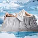 Bearhug Cooling Blanket - Cooling Comforter Twin Size 60x90 Inches Soft Breathable Dual-Toned Gradient Yellow & Gray, The Cold Blanket and Cooling Comforter for Hot Sleepers Q-Max>0.45