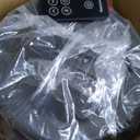 Honeywell HHF370B 360 Degree Surround Fan Forced Heater with Surround Heat Output Charcoal Grey Energy Efficient Portable Heater with Adjustable Thermostat & 2 Heat Settings , Black