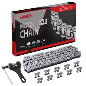 KAMIER 428 Drive Chain 102 Link with Chain Breaker for 50cc 70cc 90cc 110cc 125cc CT90 CT110 TaoTao TForce Coolster Vitacci Apollo Trailmaster Pit Dirt Bike 4 Wheeler ATV Quad Go Kart Heavy Duty Parts