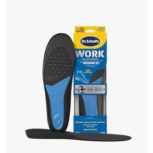 Dr. Scholl's Work All-Day Superior Comfort Insoles with Massaging Gel - Designed for Men & Women with Hard-Working Feet, Eliminates Sore Muscles and Tired Legs, Arch Support Inserts with Odor Control Men's 8-14