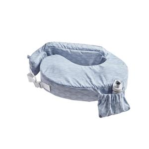 My Brest Friend Inflatable Travel Nursing Pillow for Breastfeeding, Bottlefeeding & Posture Support with Slipcover, Horizon