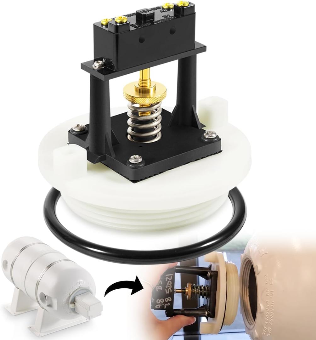 Sunluway Replacement for Dometic Sealand 385318032 Vacuum Tank Switch Kit, Replace for 729100 Vacuum Tank, White