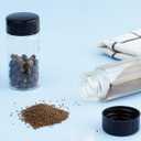 20ml Clear Small Glass Vials with Screw Caps, Small Vials for Essential Oil, Leak-Proof Sample Vials with Lids(10pcs)