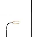 KOZIS Cordless Rechargeable Type-C FlexLamp | 2-in-1 Desk Floor Customizable | 3 Colors Adjustable Gooseneck | Stepless Dimming | Lamp for Piano Craft Bedroom Office Study Reading Camping