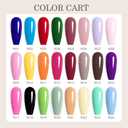 CANNI CC1 30Pcs 9ML Hema-free Gel Nail Polish Set, Black Pink Nude Red Blue Green Gel Polish Kit Color Soak Off LED Nail Gel Polish Set Nail Art Starter Manicure Salon DIY at Home