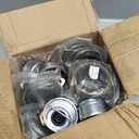 4 Sets 25580 15123 Trailer Axle Hub Bearings Kit for 5200-6000 lbs Trailer #D42 Tapered Spindle with 21333TB Grease Seals, 2.44'' Dust Caps,Rubber Plugs, Cotter Pins,Spindle Nuts and Washers